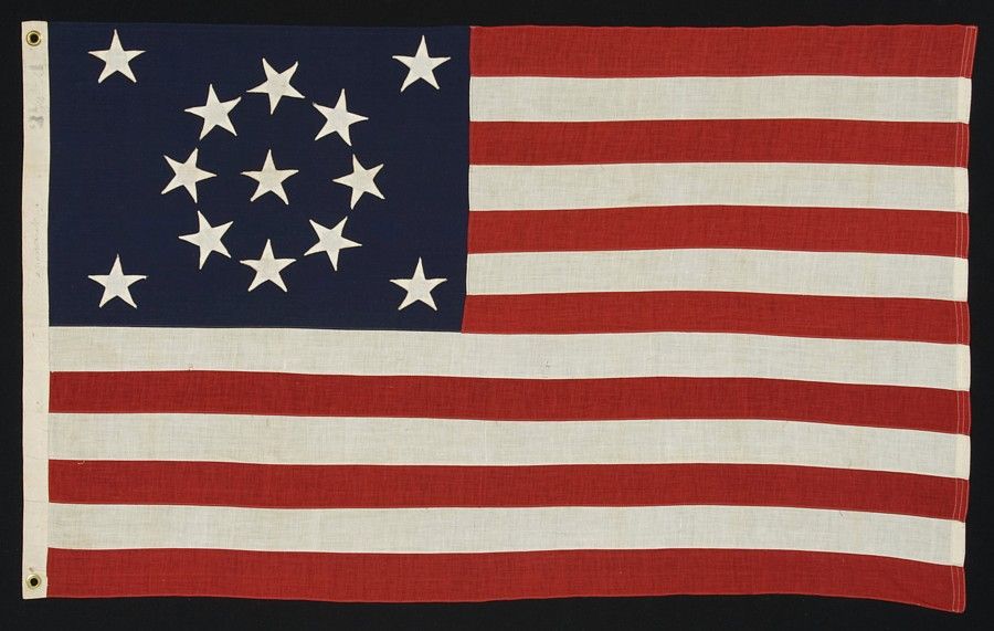 13 STARS IN A MEDALLION PATTERN