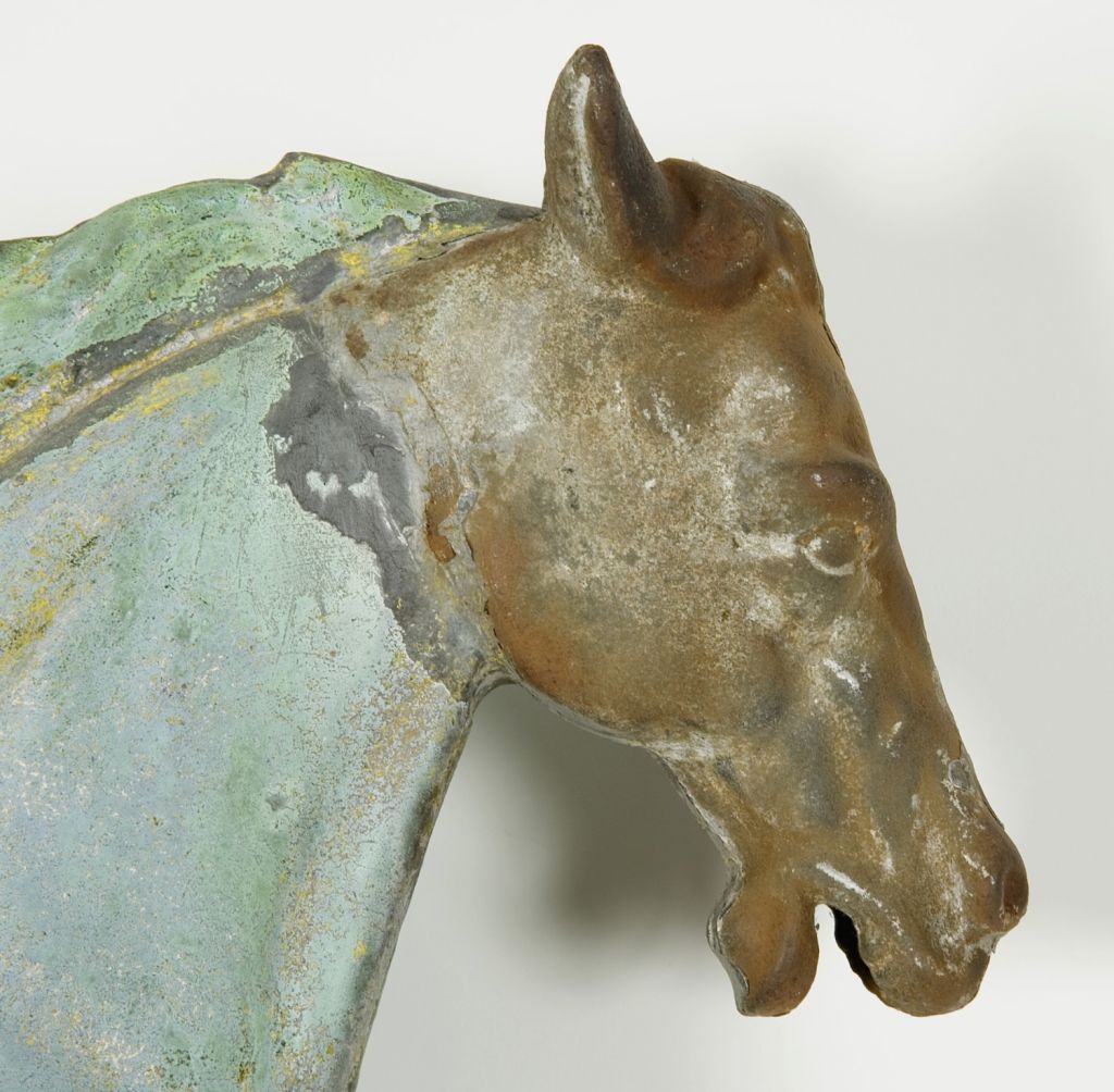 American ETHAN ALLEN HORSE WEATHERVANE WITH EXCEPTIONAL SURFACE