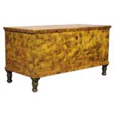 Smoke-Decorated Pennsylvania Blanket Chest, Chrome Yellow