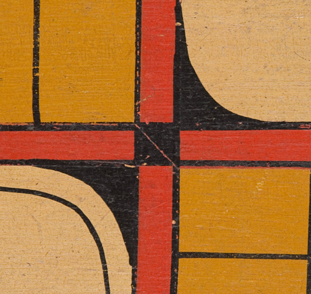19th Century Quebec Parcheesi Board With Extraordinary Graphics & Colors