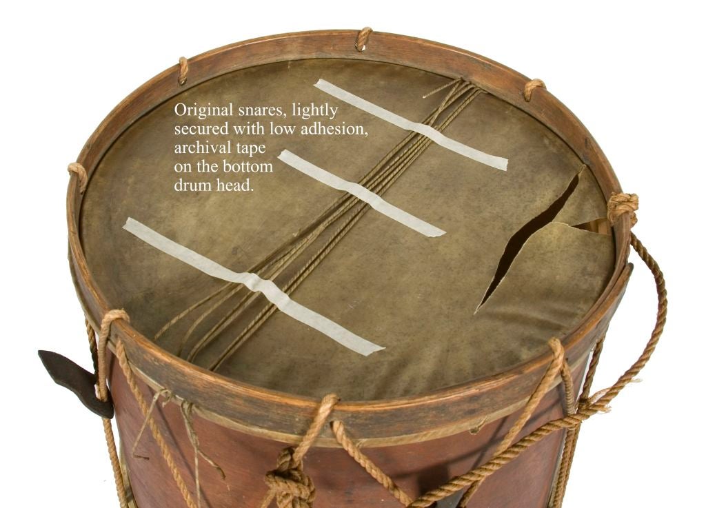 19th Century VERY EARLY NEW YORK STATE MILITIA DRUM