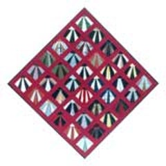 Rare, Lancaster County, Ribbon Silk Quilt 9