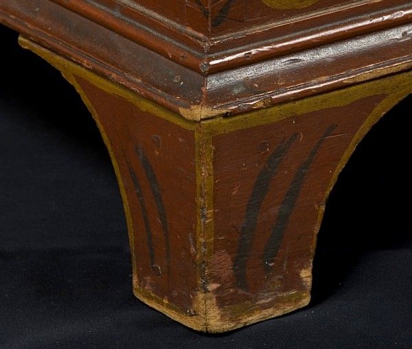WESTERN PENNSYLVANIA BLANKET CHEST w/ HIGHLY UNUSUAL DECORATION 2