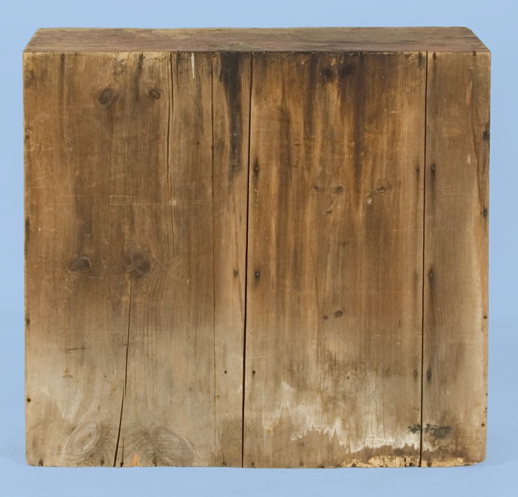 NEW HAMPSHIRE CARRIAGE-MAKER'S APOTHECARY CHEST, SALMON PAINT 2