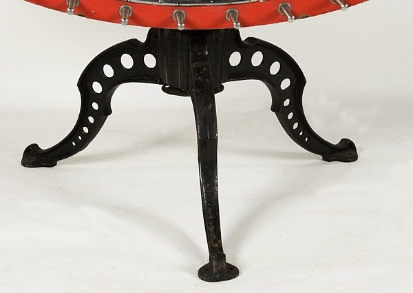 Wood Race Horse Game Wheel, Ca 1930-50, Made By H. C. Evans, Chicago: