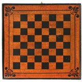 VINEGAR-PAINTED CHECKER BOARD, PENNSYLVANIA ORIGIN, 1840-1870