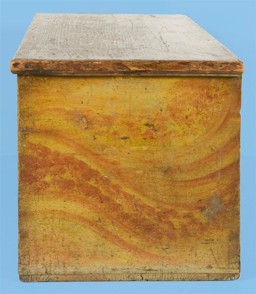6-BOARD CHEST WITH WHIMSICAL GRAIN PAINT DECORATION 1