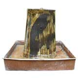 American Comtemporary Art Modern Bird Bath Fountain Sculpture