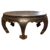 18th Century Chinese Chow Leg Round Kang Table or Coffee Table