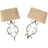 French Iron Filigree Sconces