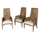 Cained High Back Chairs