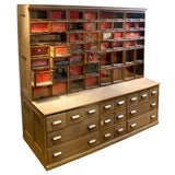 Vintage Hardware Store Cabinet