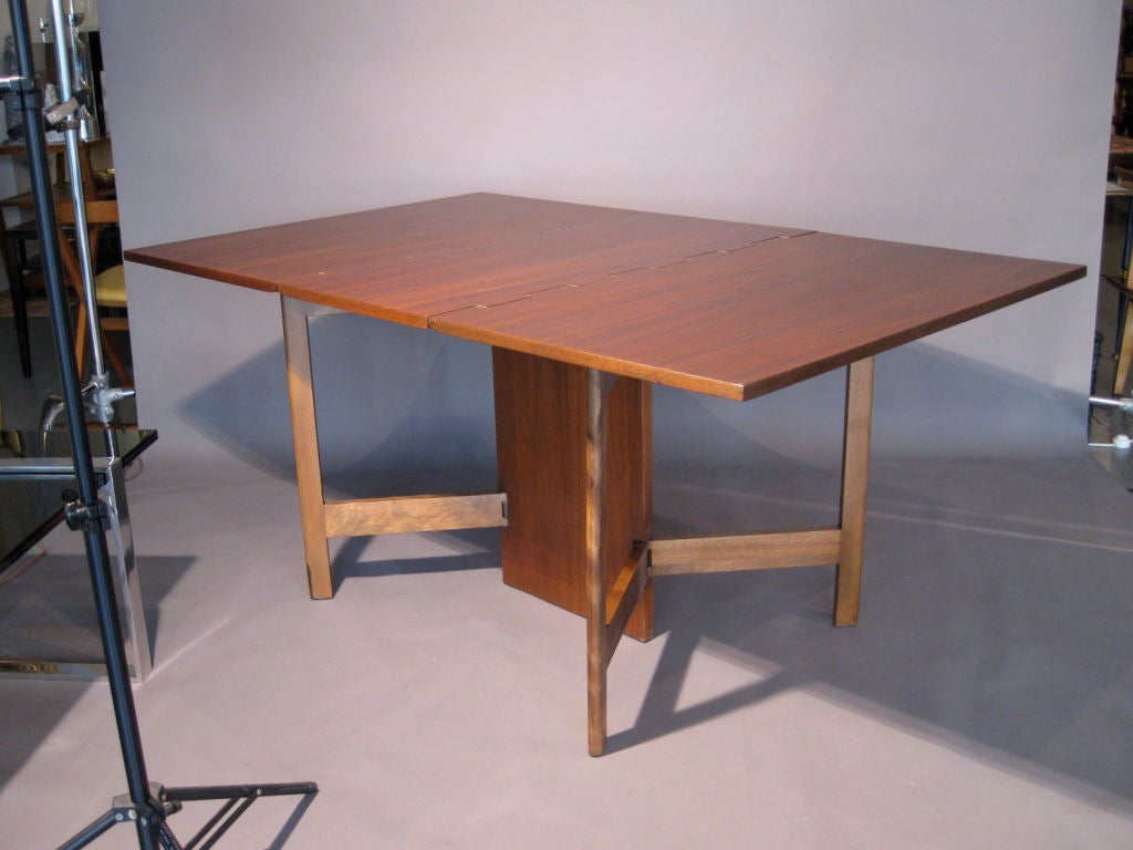 American George Nelson Drop Leaf Dining Table for Herman Miller