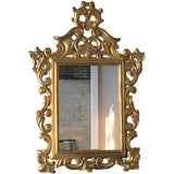Neo-Baroque Italian Gilded Wood Mirror c.1950's