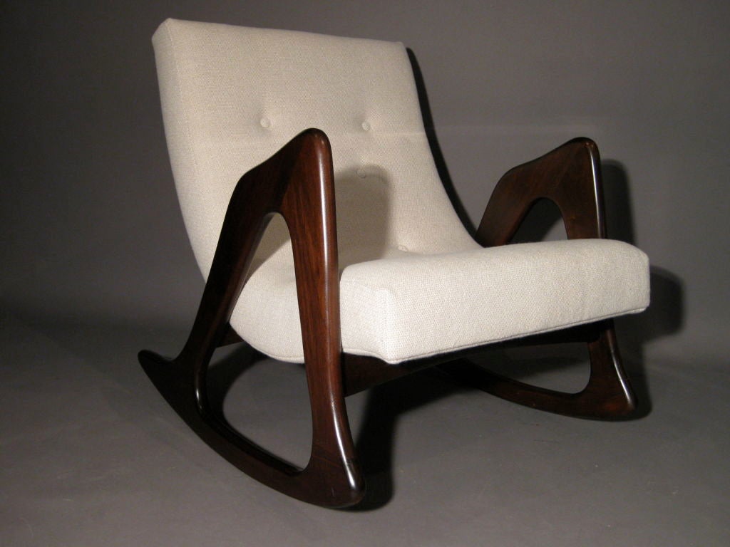 Walnut Craft Associates Rocking Chair by Adrian Pearsall c.1960's