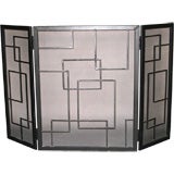 1950's Modernist Three Panel Fire Screen Attributed to Sol Bloom