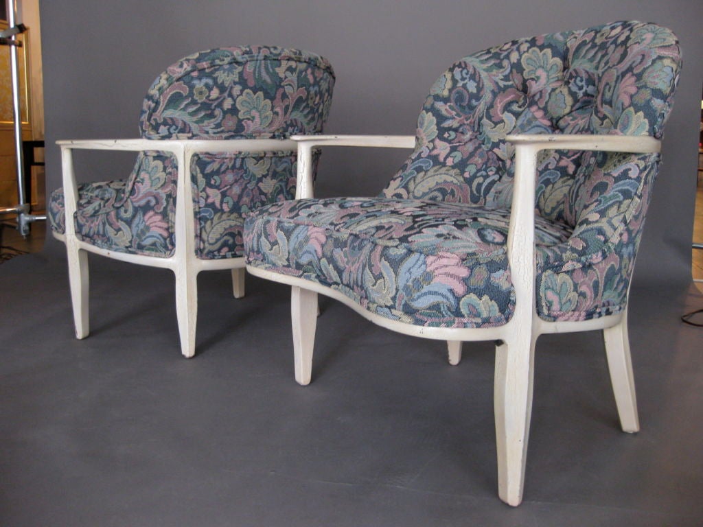 Pair Edward Wormley Janus Collection Lounge Chairs for Dunbar