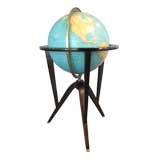 Vintage Illuminated Globe by Edward Wormley for Rand McNally