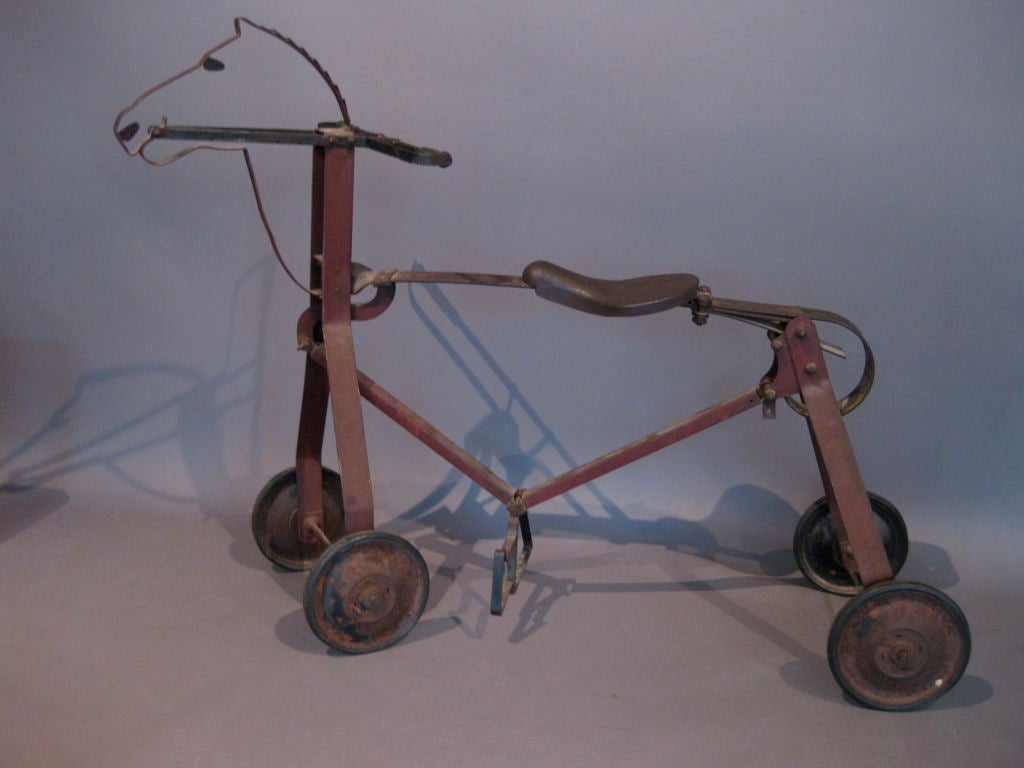 Mid-20th Century Sculptural Steel Hobby Horse Toy made in 1936