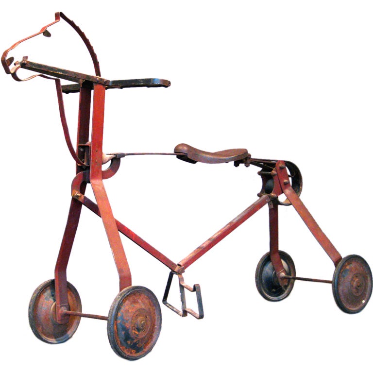 Sculptural Steel Hobby Horse Toy made in 1936