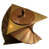 Vintage Otar Modernist Brass and Copper Cigarette Box c.1928