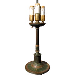 Oscar Bach Patinated Bronze Lamp c.1920
s Signed