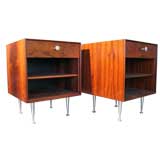 Pair George Nelson Rosewood Night Stands for Herman Miller