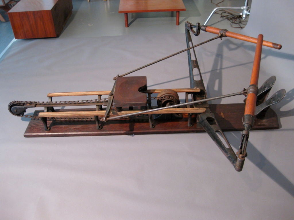 old rowing machine