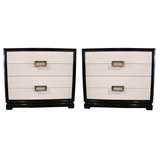 Pair 1940's Four Drawer Dressers by Red Lion