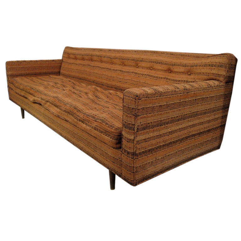 Edward Wormley Sofa with Brass Legs for Dunbar c.1950's