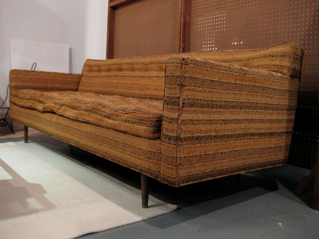 Edward Wormley Sofa with Brass Legs for Dunbar c.1950's 2