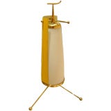 A Modernist Brass and Lacquered Metal Table Lamp