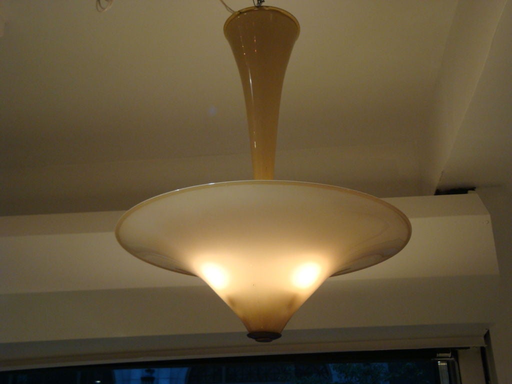 An Art Deco Chandelier by Cappellin for Venini