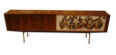 A Long Modernist Sideboard in Oak by Alfred Hendrickx
