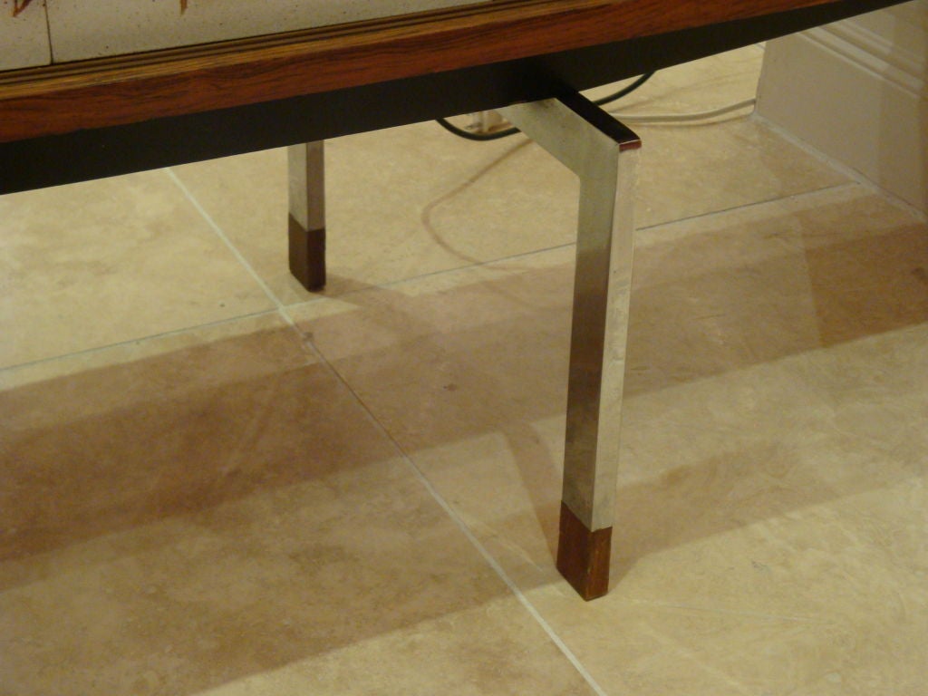 Belgian A Long Modernist Sideboard in Oak by Alfred Hendrickx For Sale