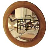 A  Round Wall Mirror by Max Ingrand for Fontana Arte
