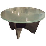 A Modernist Glass Topped Cocktail Table