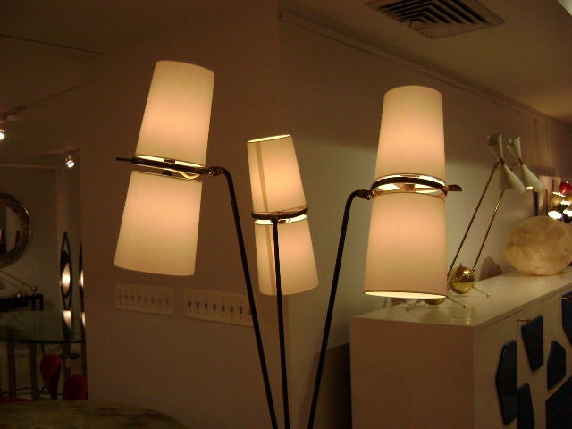 A Three Arm Floor Lamp by Boris Lacroix