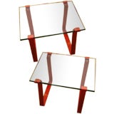 Pair of Modernist Occasional Tables in the Style of Jean Royere