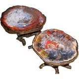 A Rare Pair of Side Tables by Jacques Duval Brasseur