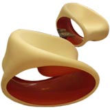 A Pair of Molded Plastic Clubs by Ron Arad