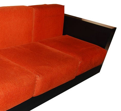 Italian A Three Seat Modernist Sofa by Massimo and Elena Vignelli