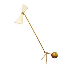 A Modernist Brass Desk Lamp by Stilnovo