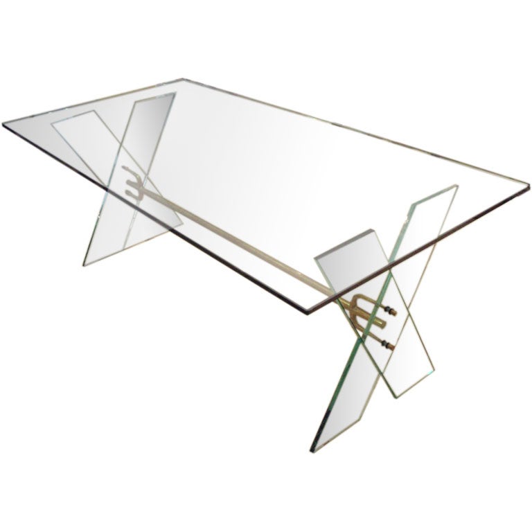 A Dining Table by Gio Ponti for Fontana Arte For Sale