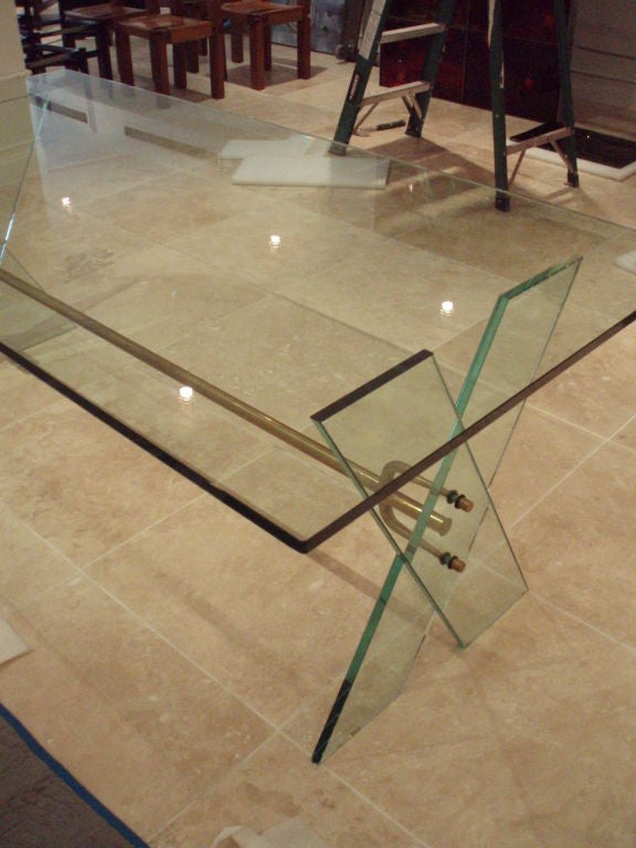 Crystal A Dining Table by Gio Ponti for Fontana Arte For Sale