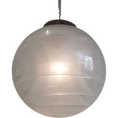 A Multi-Layered Glass Ball Chandelier by Mazzega