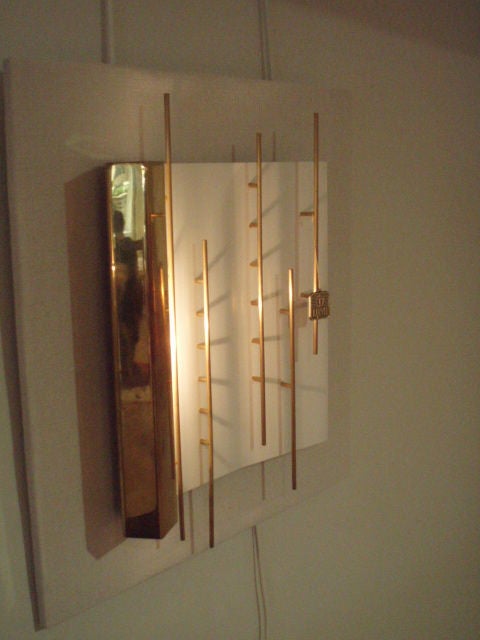 A Pair of Wall Sconces by Gio Ponti for Lumi In Excellent Condition In New York, NY