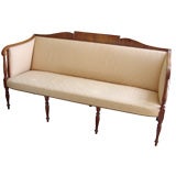 Antique Sheraton Mahogany Salon Sofa Ca. 1810