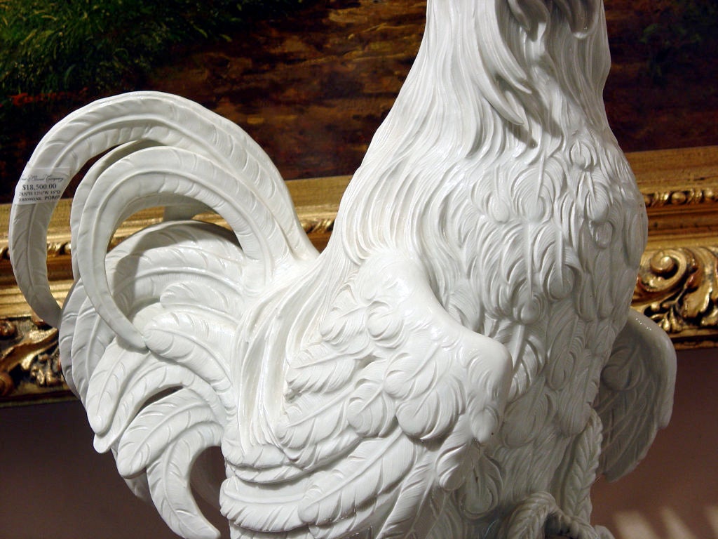 Meissen Porcelain Rooster In Excellent Condition In Dallas, TX
