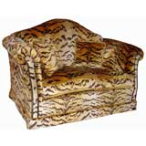 Tiger Velvet Sofa
